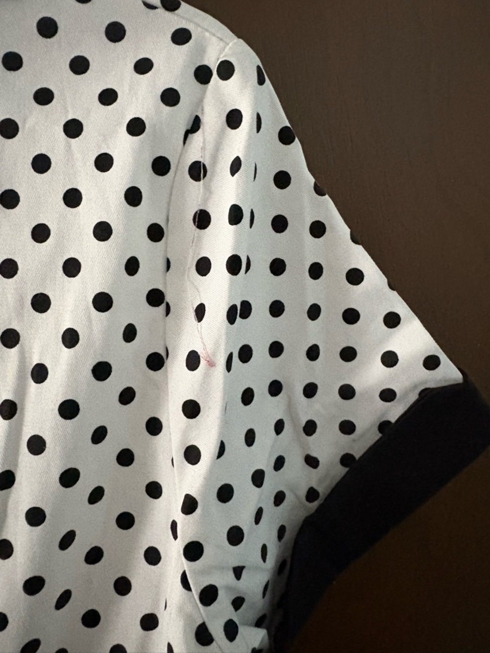 Lindy Bop Black and White Polka Dot Bow-Front Dress - Picture 5 of 6